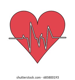 heart cardiogram icon image 