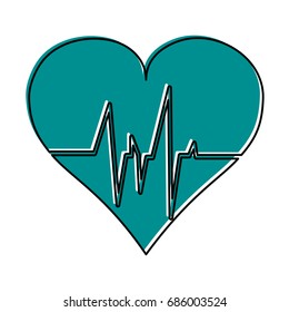 heart cardiogram icon image 