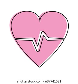heart cardiogram icon image 