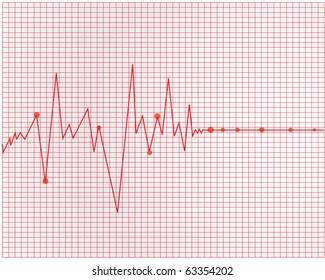 Heart cardiogram - vector