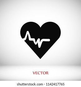 heart cardiology icon, 

Vector EPS 10 illustration style