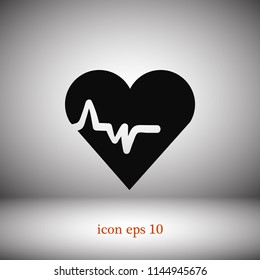 heart cardiology icon, 

Vector EPS 10 illustration style