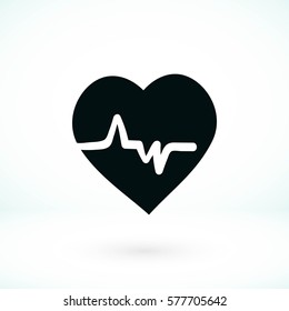 heart cardiology icon, Vector EPS 10 illustration style