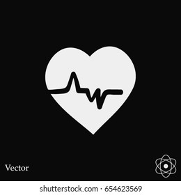 heart cardiology icon, Vector EPS 10 illustration style