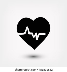heart cardiology icon, 

Vector EPS 10 illustration style