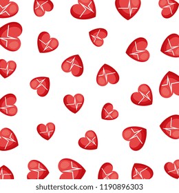 Heart Cardiology Pattern Background