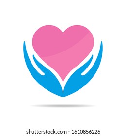 Heart Care Concept Design vector icon