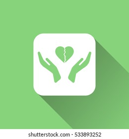 heart care icon design