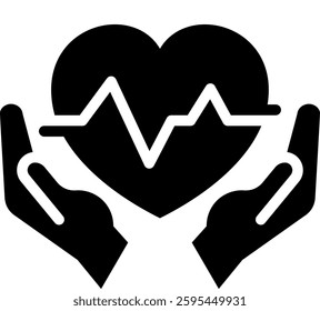 Heart Care Icon Element For Design