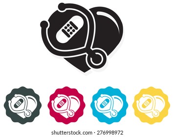 Heart Care - Icon - Illustration