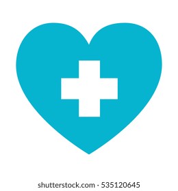 heart care isolated icon