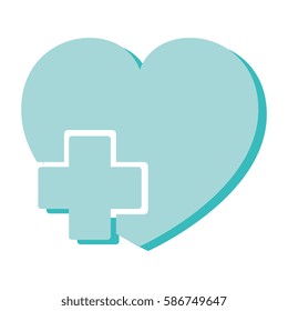 heart care isolated icon