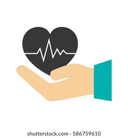 heart care isolated icon