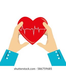 heart care isolated icon
