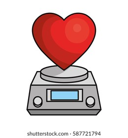 heart care isolated icon