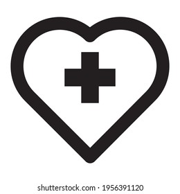 Heart care Isolated Vector icon which can be easily modified or edit