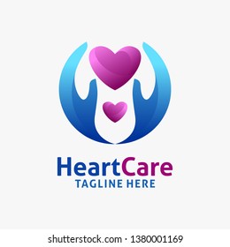 Heart care logo design