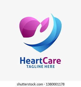 Heart care logo design