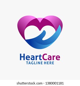 Heart care logo design