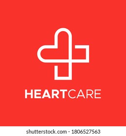 HEART CARE LOGO DESIGN UNIQUE