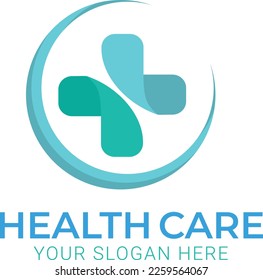 Heart care logo template. Circle heart pulse medical care logo template design icon symbol. Creative heart Care Concept Logo Design Template