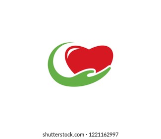 Heart Care Logo Template vector icon Business