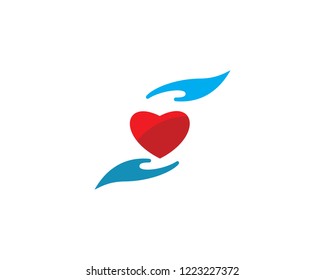 Heart Care Logo Template vector icon Business