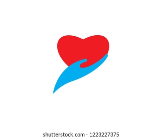 Heart Care Logo Template vector icon Business