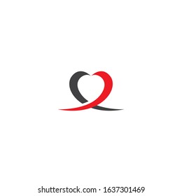 Heart care logo template vector icon design