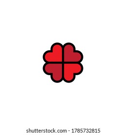 Heart care logo template vector icon design