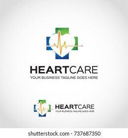 Heart care logo used for many purposes.