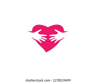Heart Care logo vector template