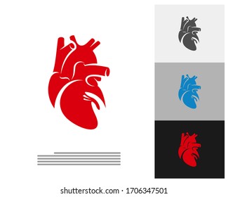 Heart Care logo vector template, Creative Human Heart logo design concepts