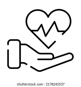 heart care Modern concepts design, vector illustration