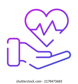 heart care Modern concepts design, vector illustration