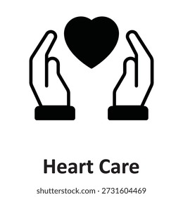  Heart Care Vector Icon which can easily modify or edit

