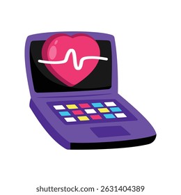 Heart Care Vector style icon. Eps 10 file