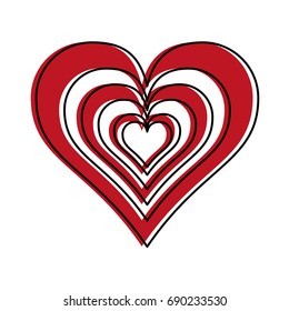 heart cartoon icon image 