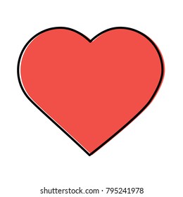 heart cartoon icon image 