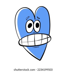 Heart Cartoon illustration. Love vector illustration.
