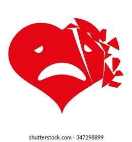 Heart cartoon love graphic design, vector illustration eps10
