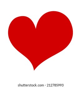 Heart cartoon vector icon