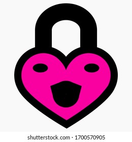 Heart and castle. Female heart. Illustration of romance. The relationship between a man and a woman. The soul of a girl. Valentine's Day. Vector icon.