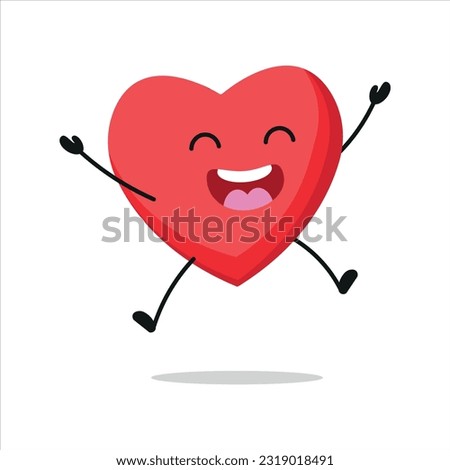 heart celebration after win vector illustration