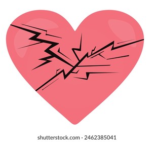 Heart character icon. vector illustration