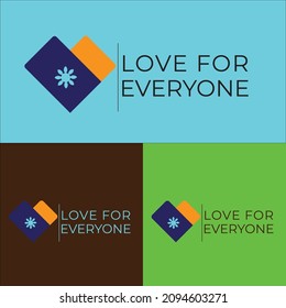 heart character logo design. forever logo design