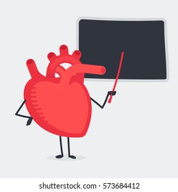 Heart character vector illustration