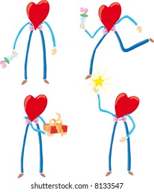 heart characters looking for some romantic activity