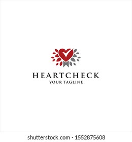 Heart Check Logo Design idea