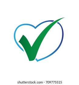 heart check mark